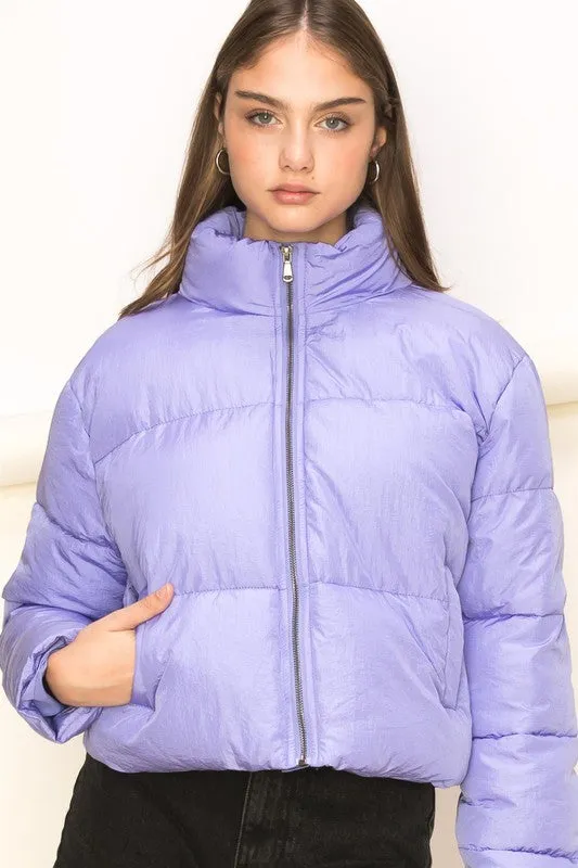 Light Purple Trend Taker Puffer Jacket