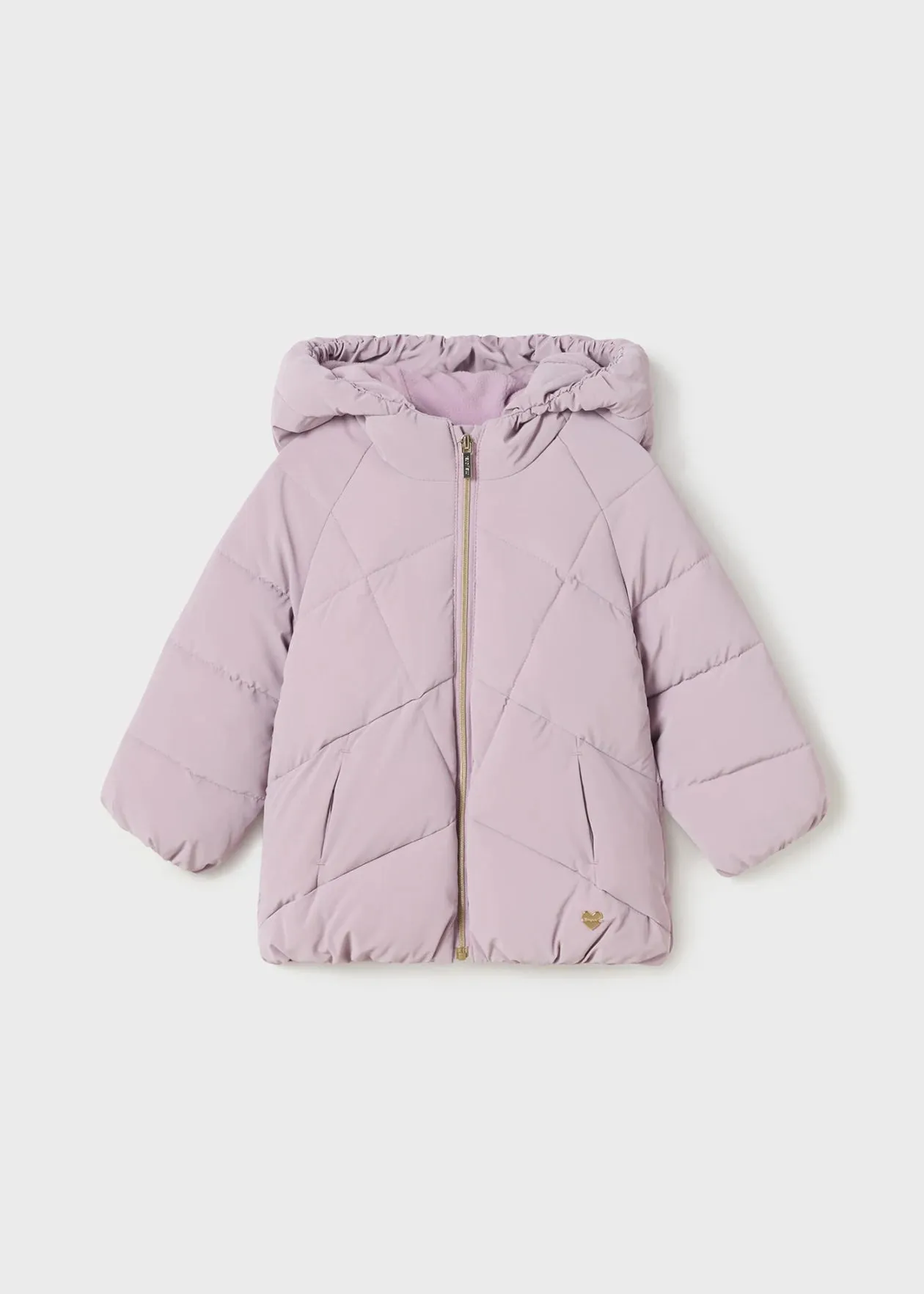 Lilac purple padded baby coat