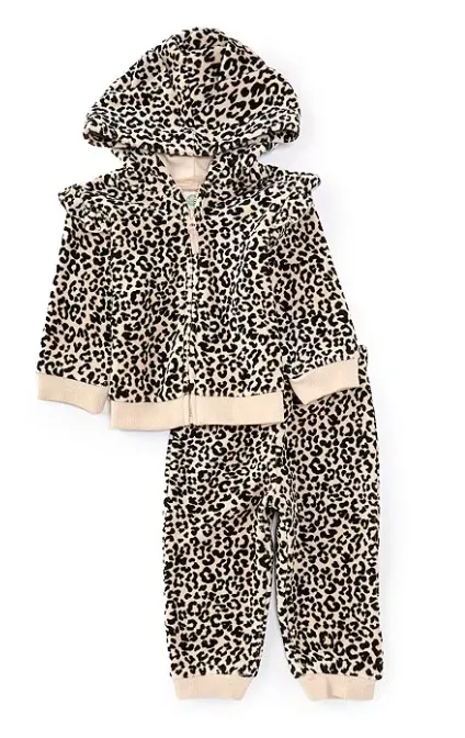 Little Me - Leopard 2 Pc. Hoodie Set