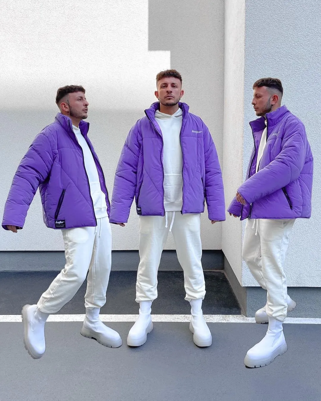 Loiter Reflective Spectrum Puffer Jacket V2 Purple