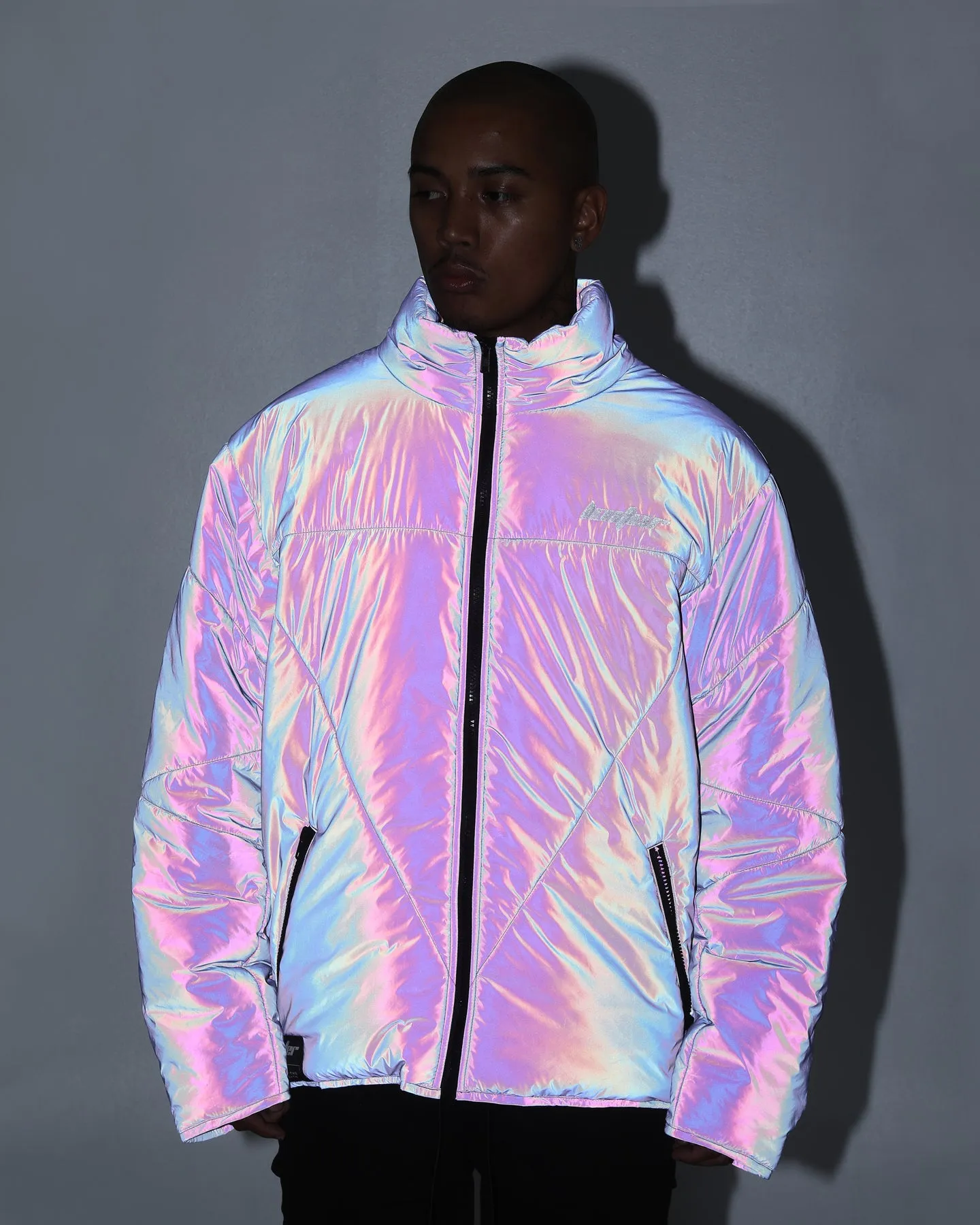 Loiter Reflective Spectrum Puffer Jacket V2 Purple