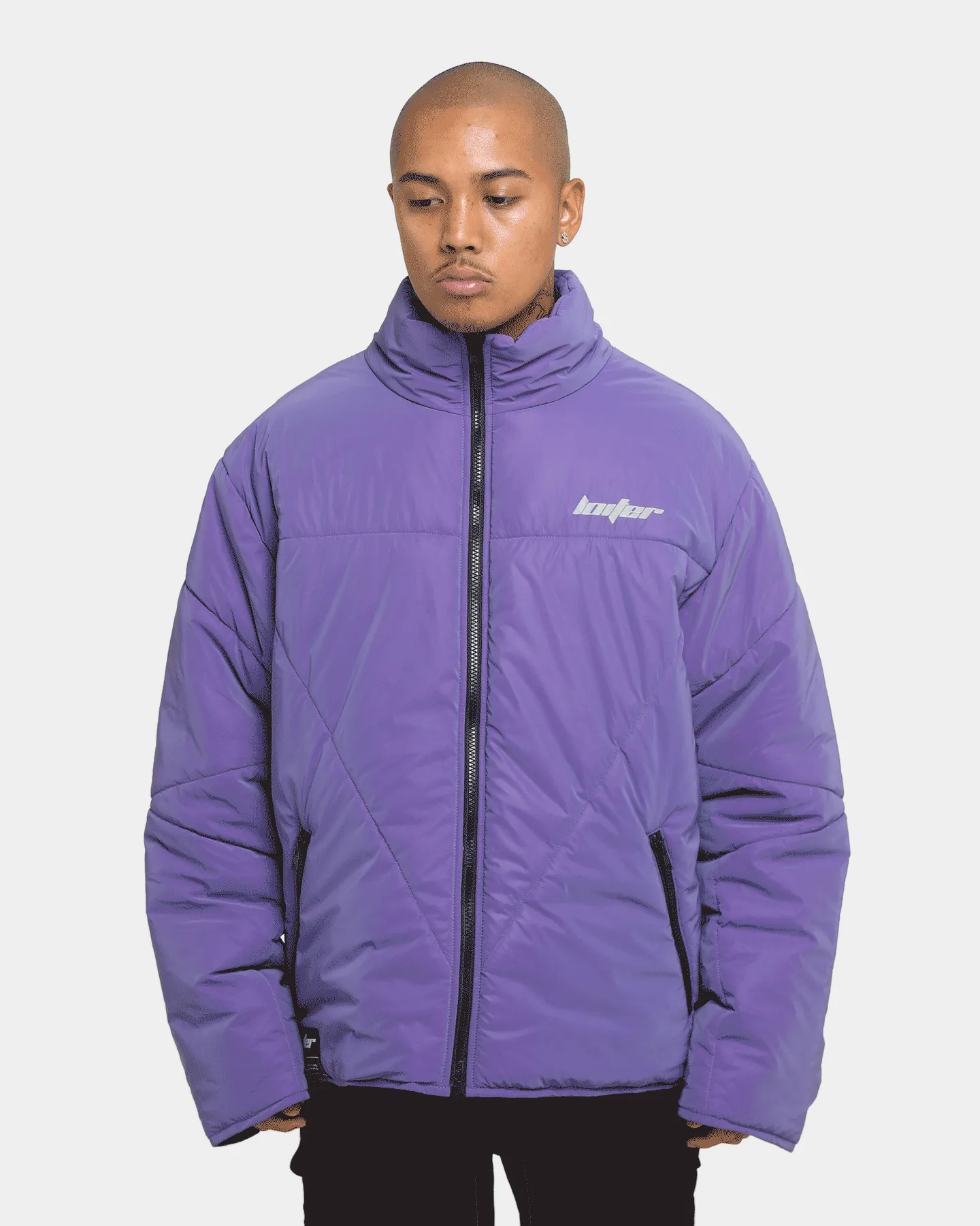 Loiter Reflective Spectrum Puffer Jacket V2 Purple