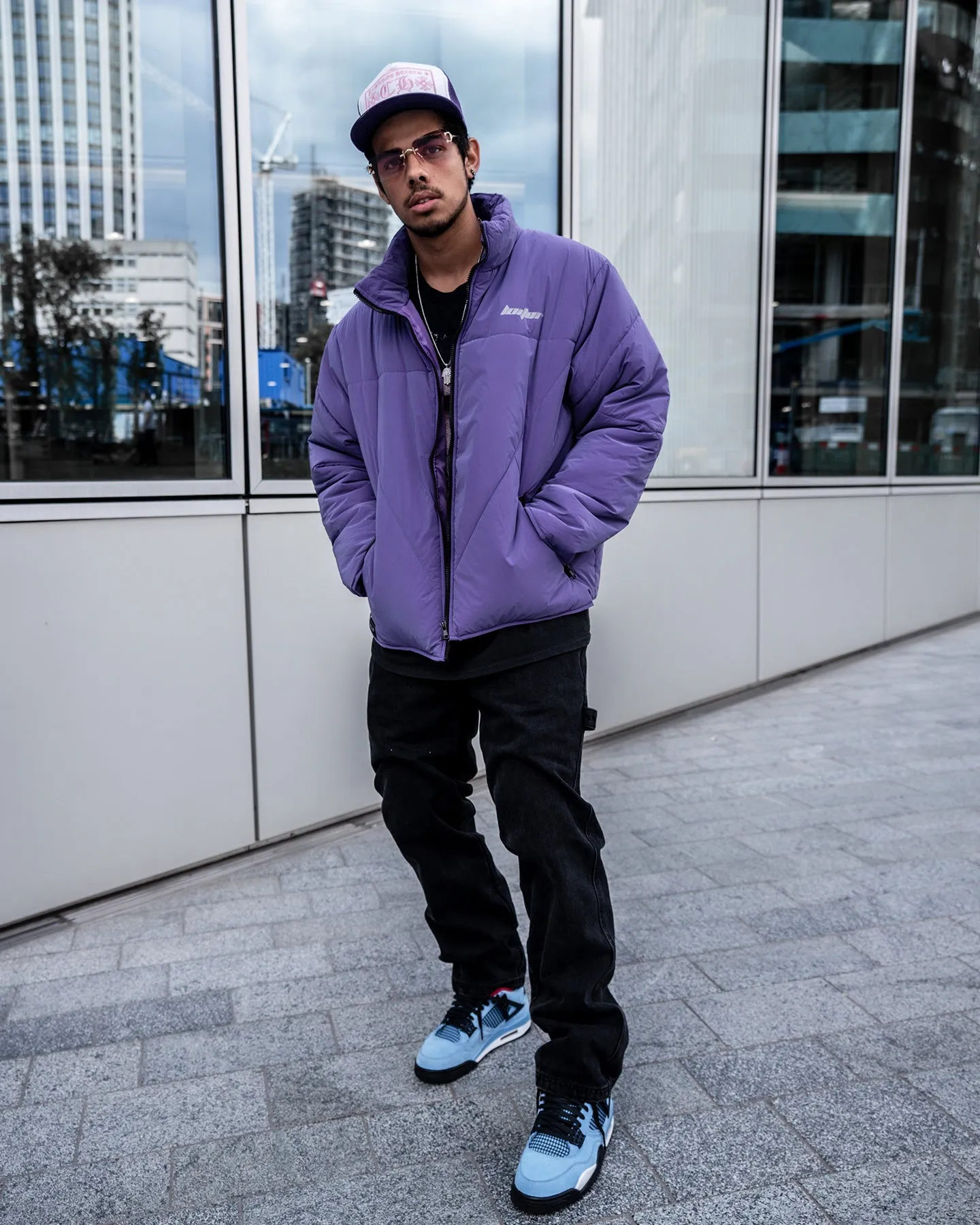 Loiter Reflective Spectrum Puffer Jacket V2 Purple