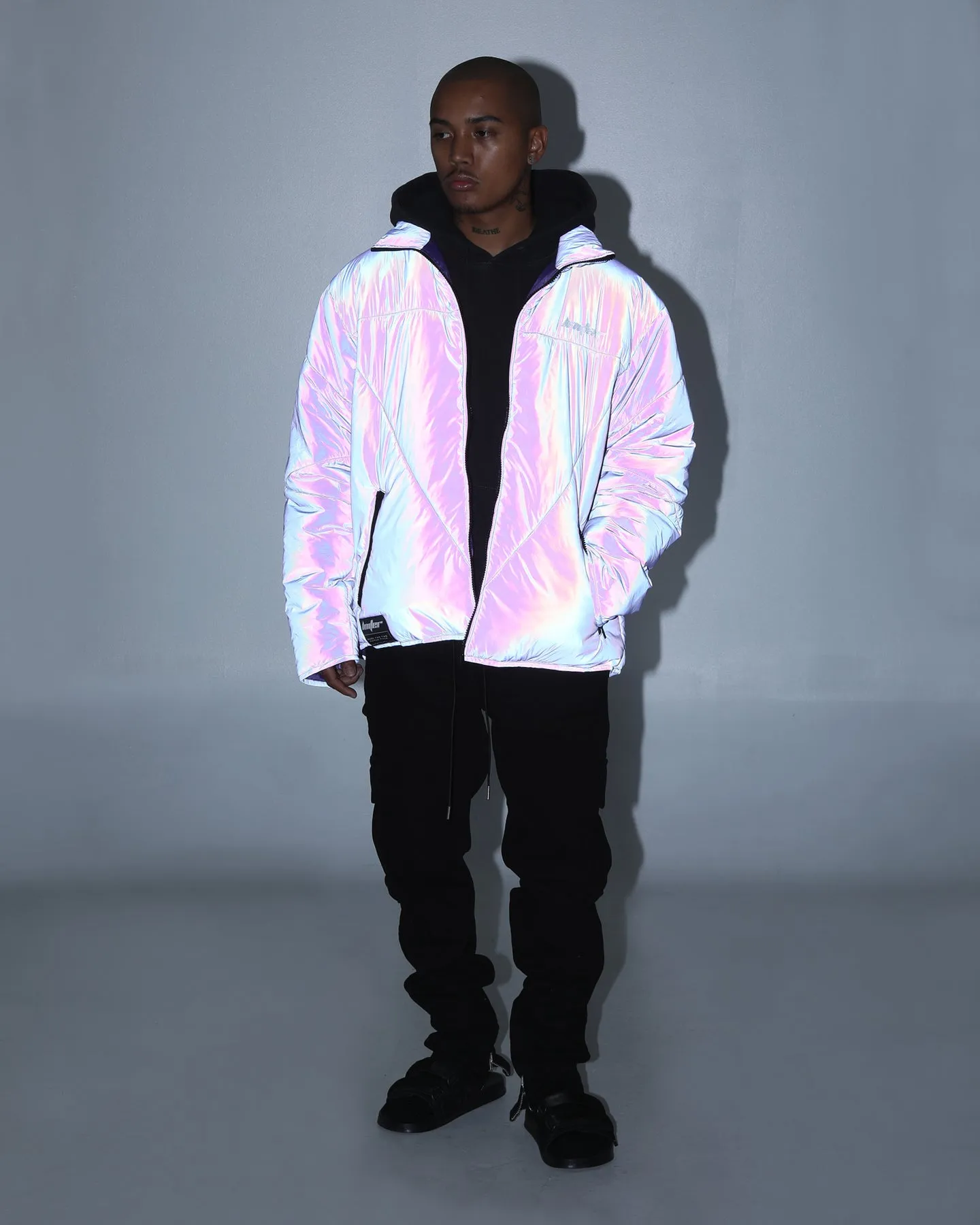 Loiter Reflective Spectrum Puffer Jacket V2 Purple