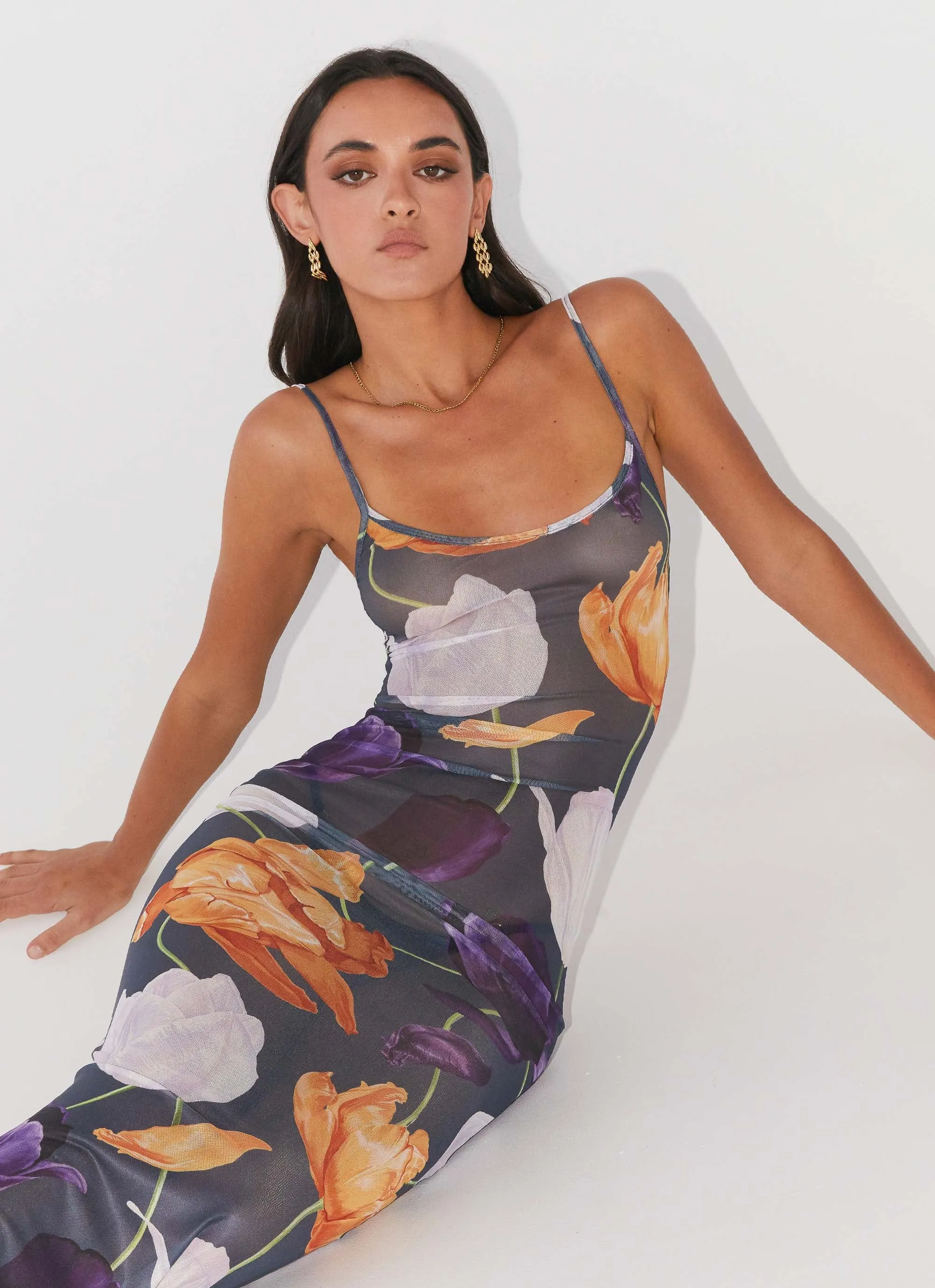 Love On The Run Maxi Dress - Botanical Eclipse