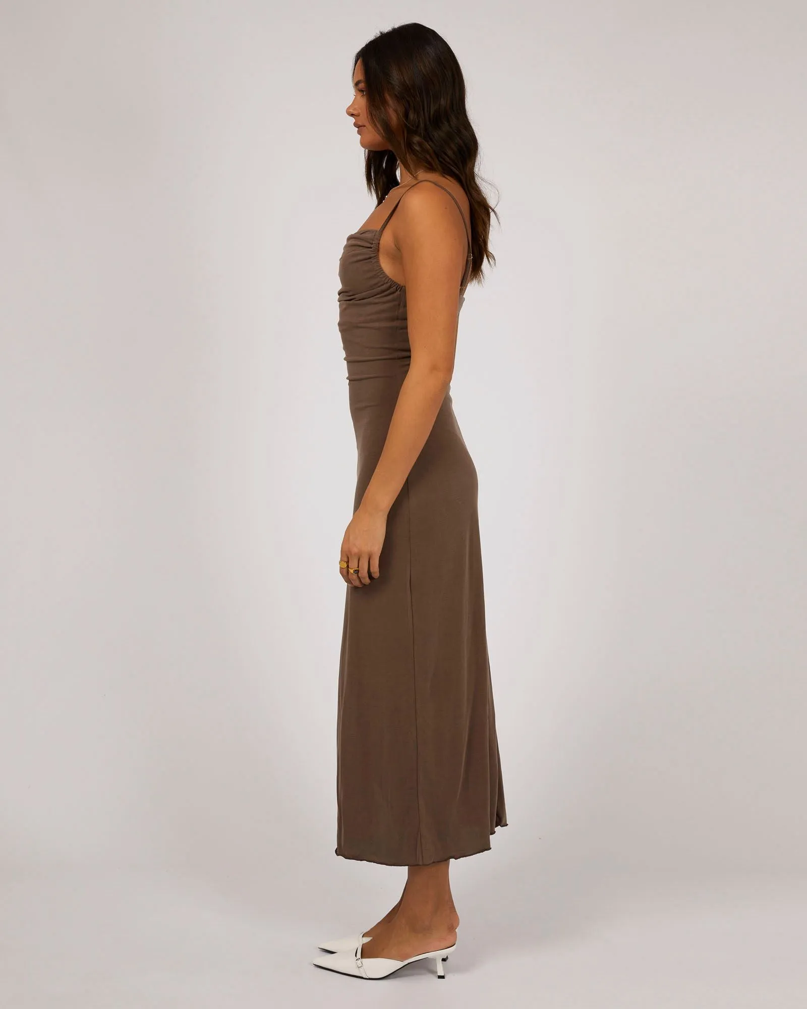 LUXE COWL NECK MAXI DRESS