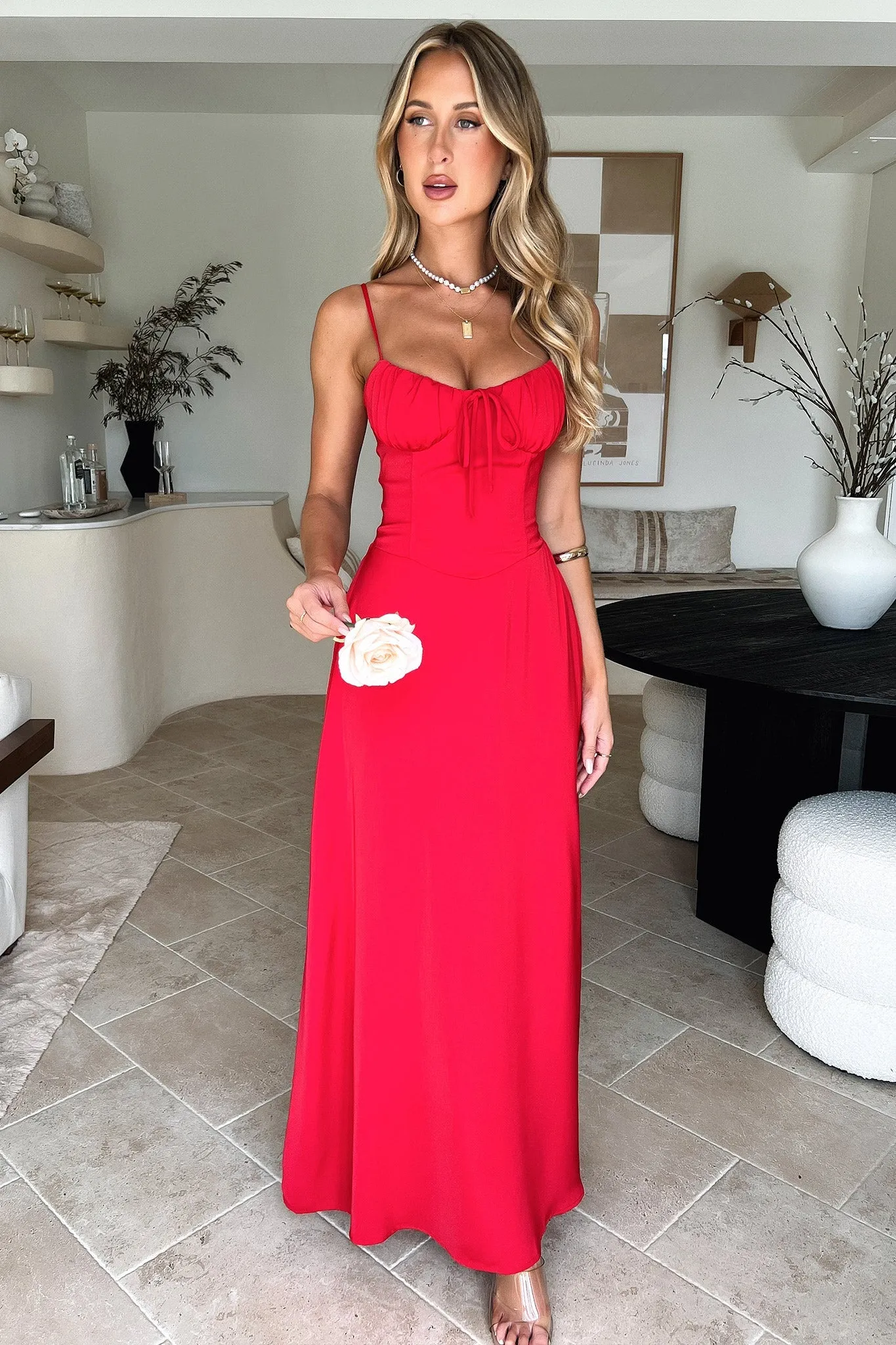 Magdalena Maxi Dress - Red