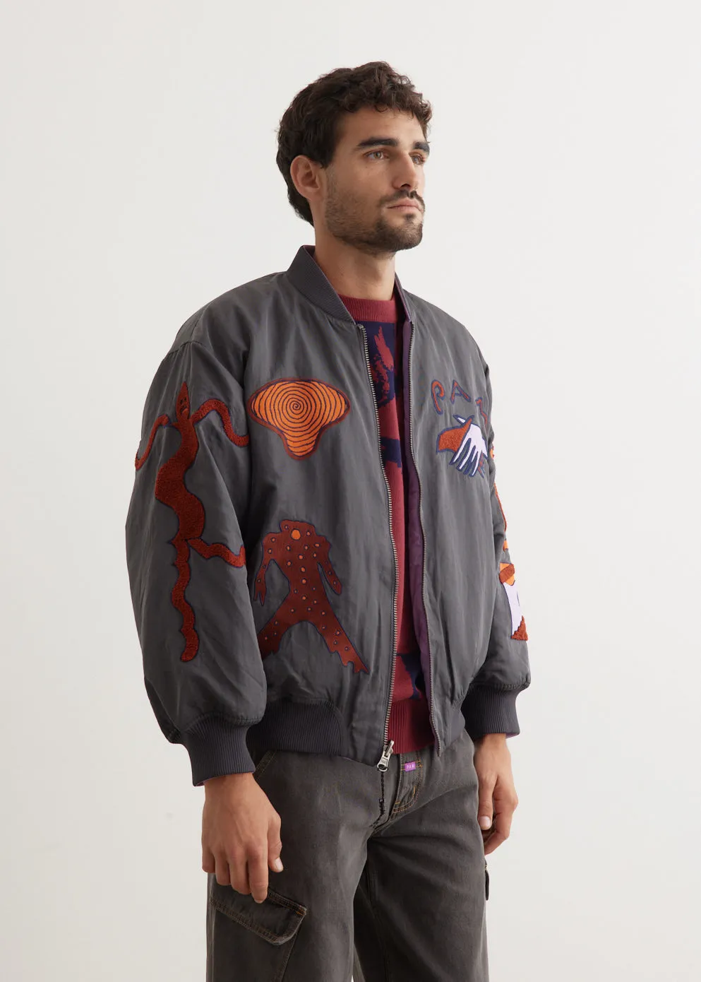 Markings (Susumu Mukai) Reversible Bomber Jacket