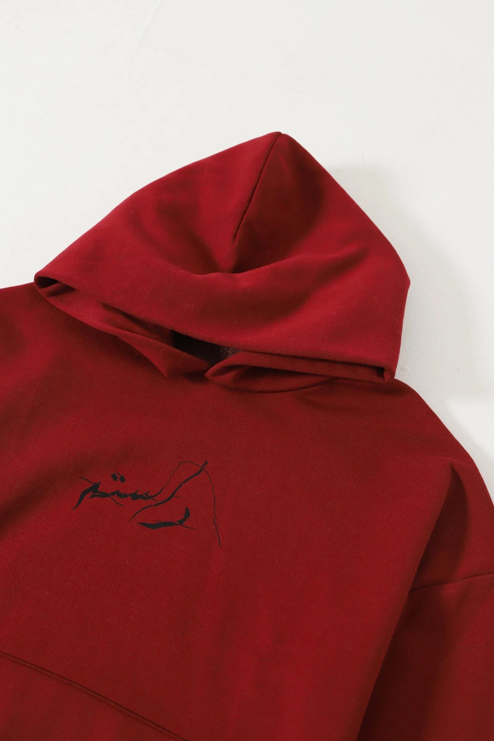 MAROON LOGO HOODIE