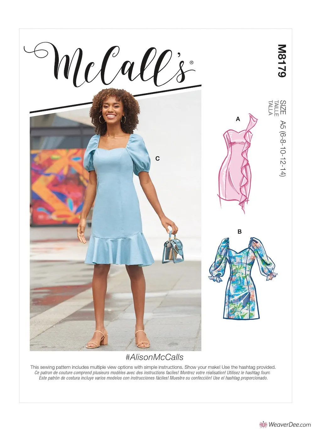 McCall's Pattern M8179 Misses' Dresses #AlisonMcCalls