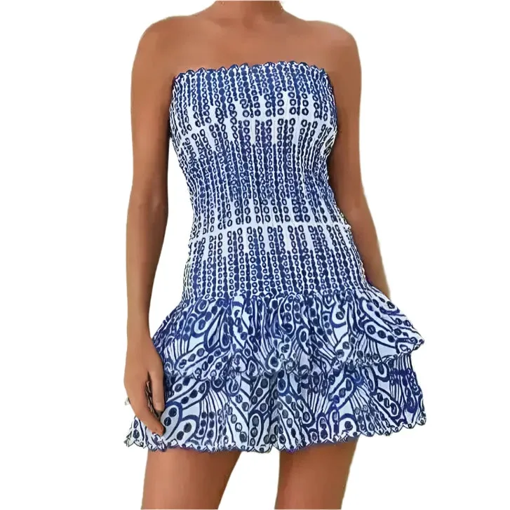 Megan Strapless Ruffle Mini Dress