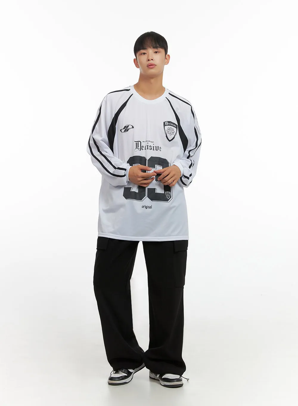 Men's Graphic Sport Jersey Sweatshirt IO420