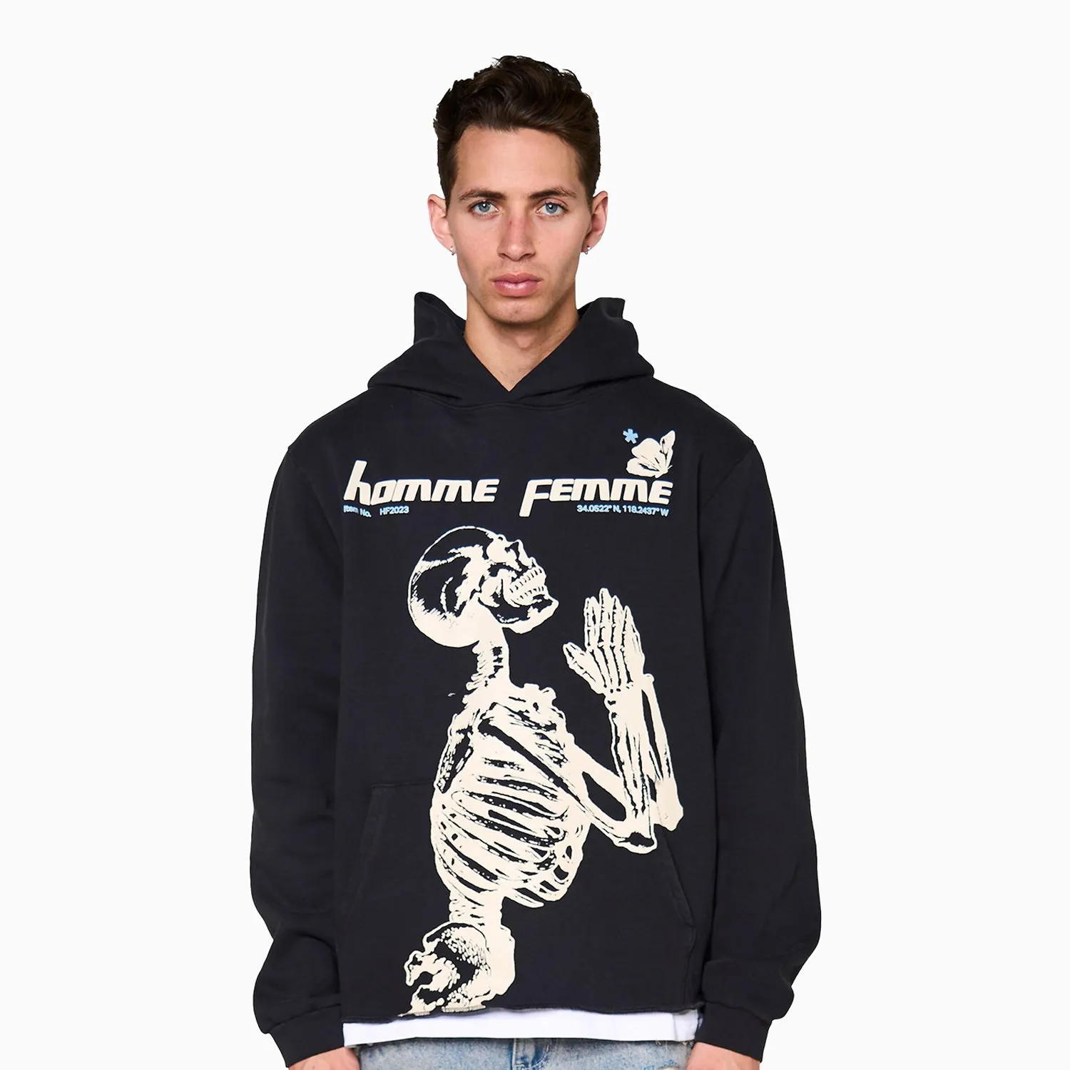 Men's Skeleton Pull Over Hoodie