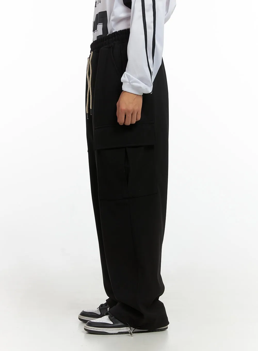 Men's String Cargo Wide Fit Pants IO420