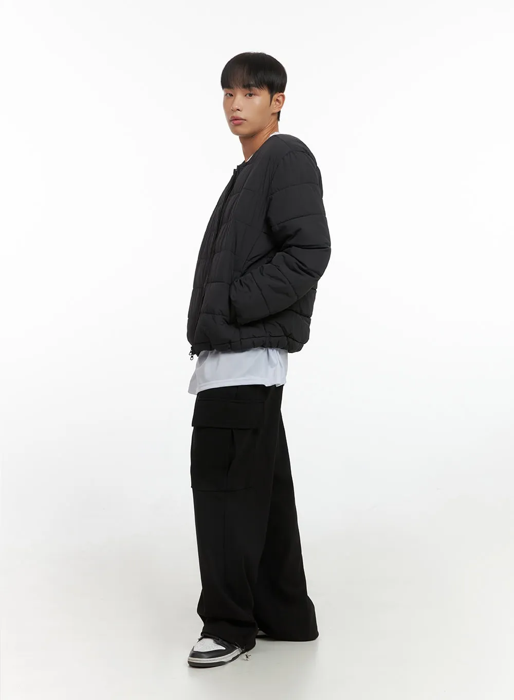 Men's String Cargo Wide Fit Pants IO420