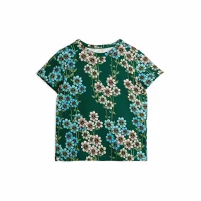 Mini Rodini - Daisies short-sleeved tee - green