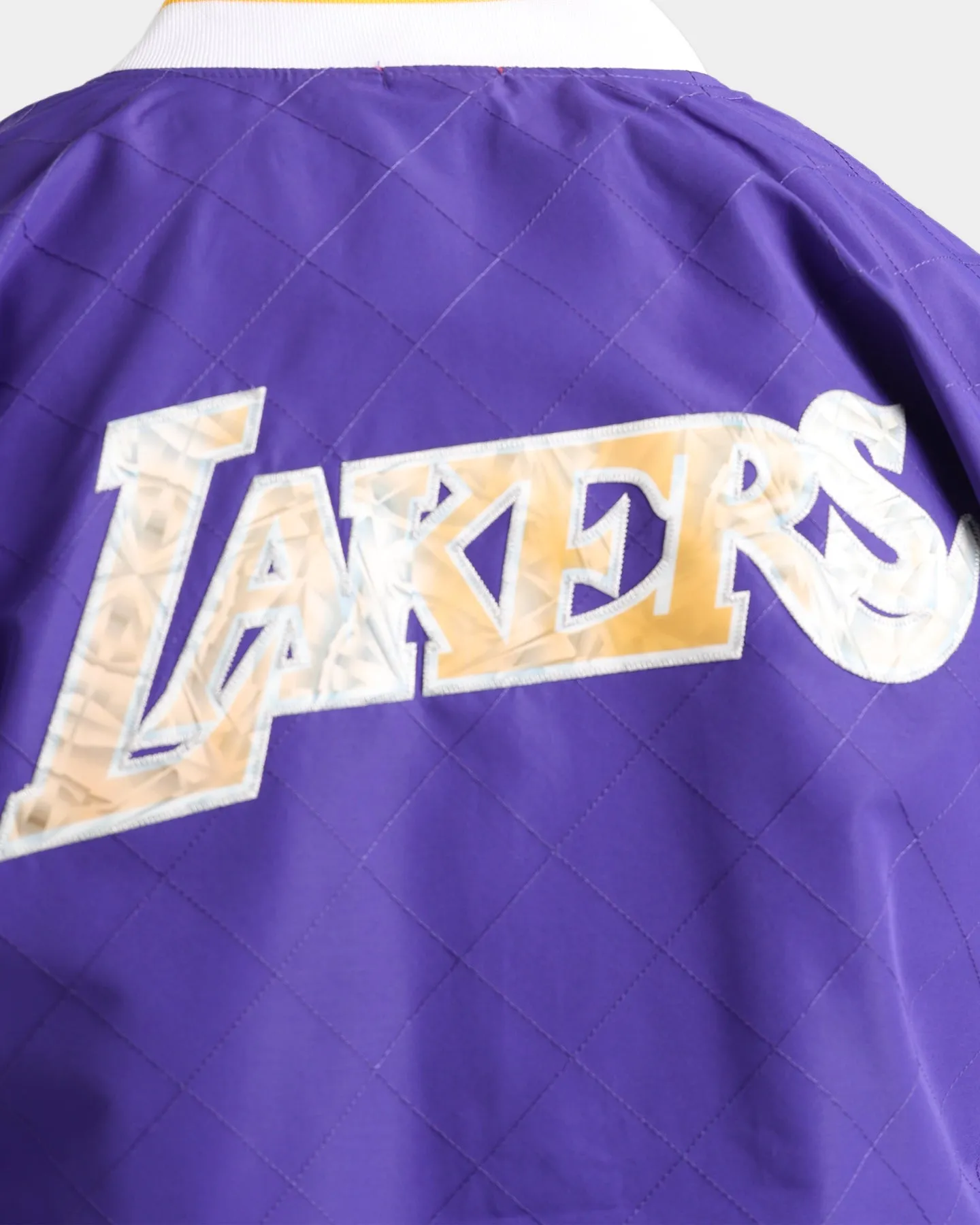 Mitchell & Ness Los Angeles Lakers 75th Anniversary Warm Up Jacket Purple