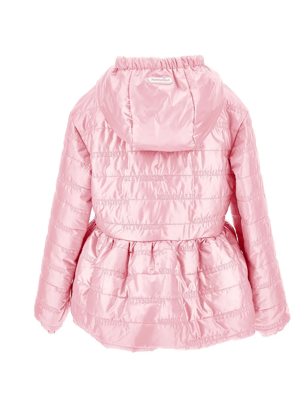 MONNALISA Quilted pink girls' jacket-17A102NP