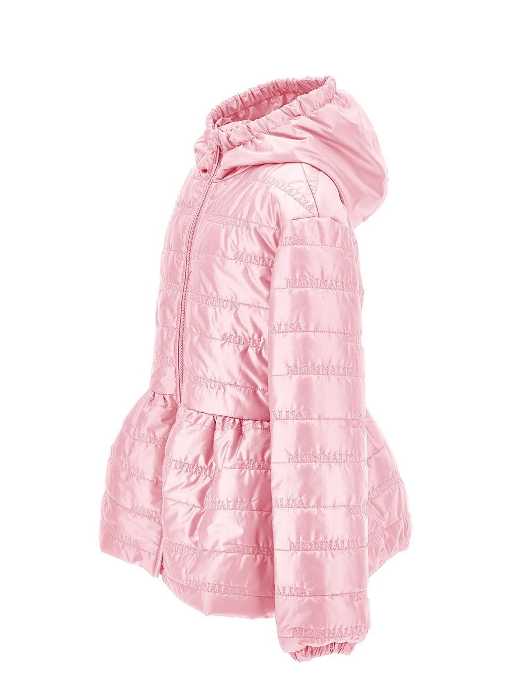 MONNALISA Quilted pink girls' jacket-17A102NP