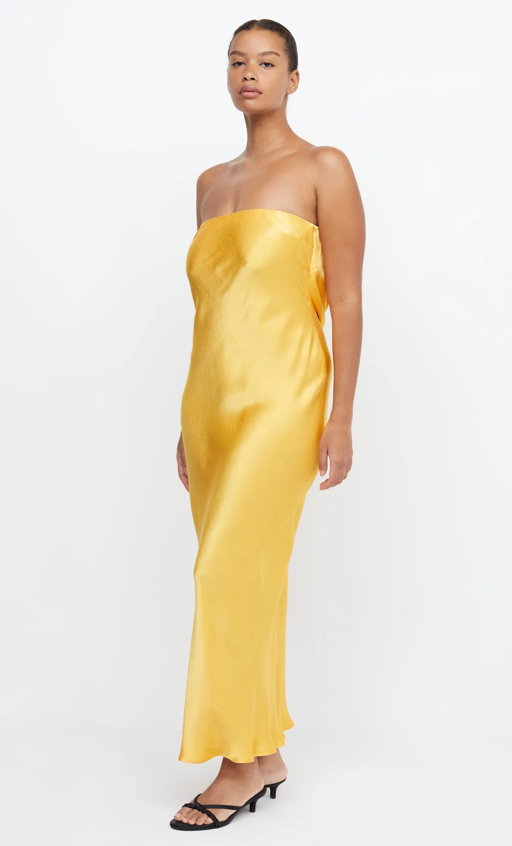 MOON DANCE STRAPLESS DRESS - MANGO