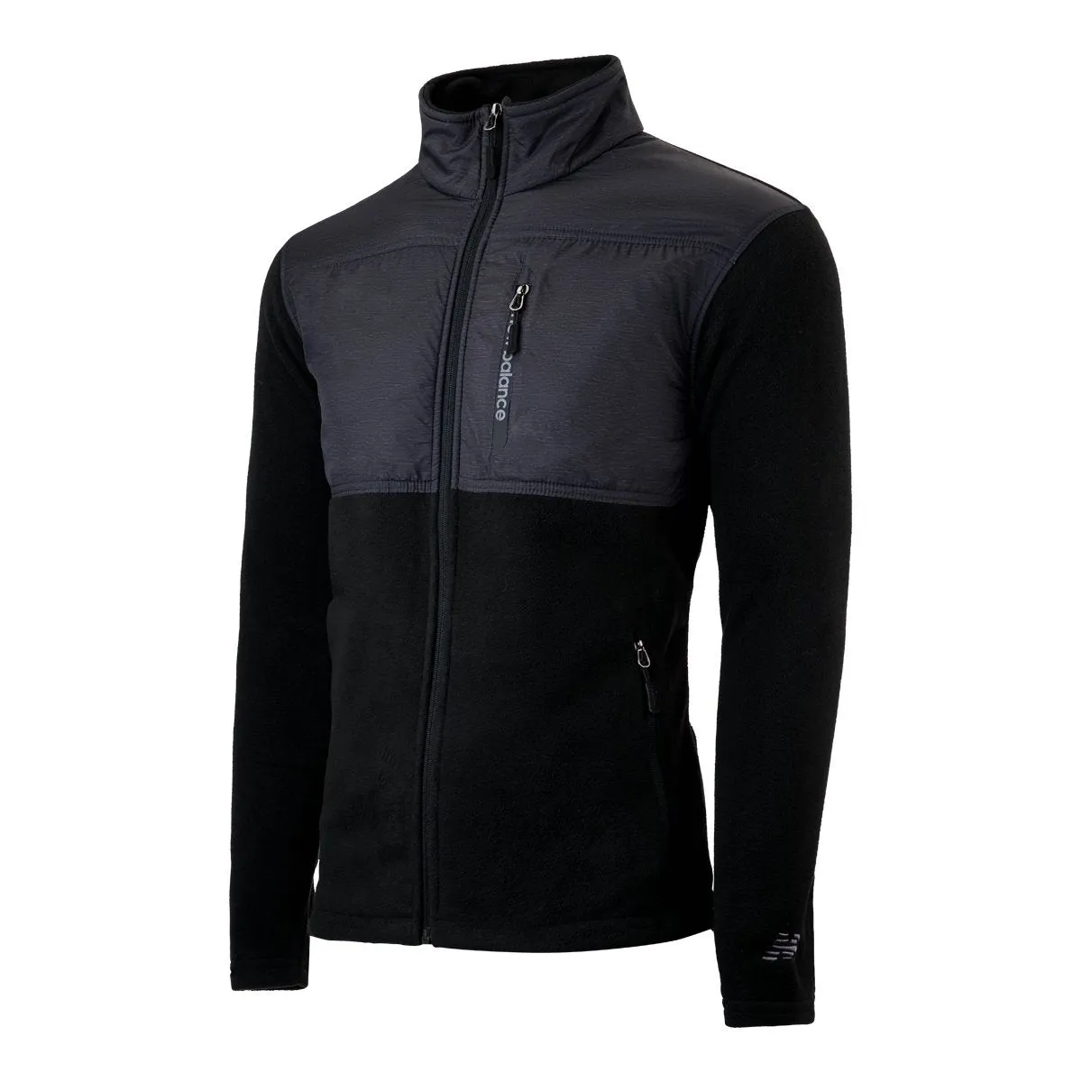 New Balance Men's Quilted Chest Full-Zip Fleece Jacket