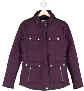 Next Purple Quilted Jacket UK 6