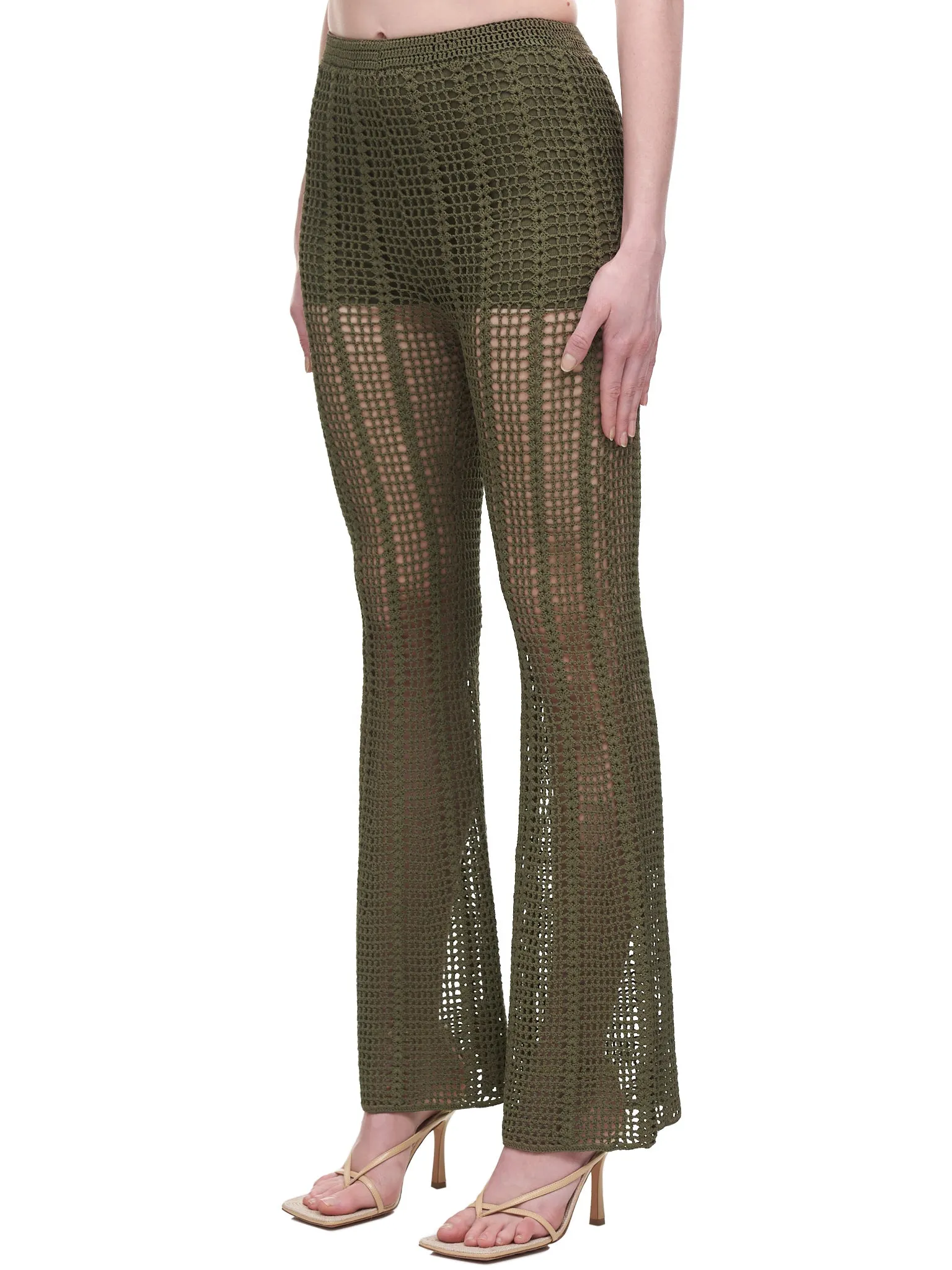 Open Crochet Trousers (C7043R22-MOSS)