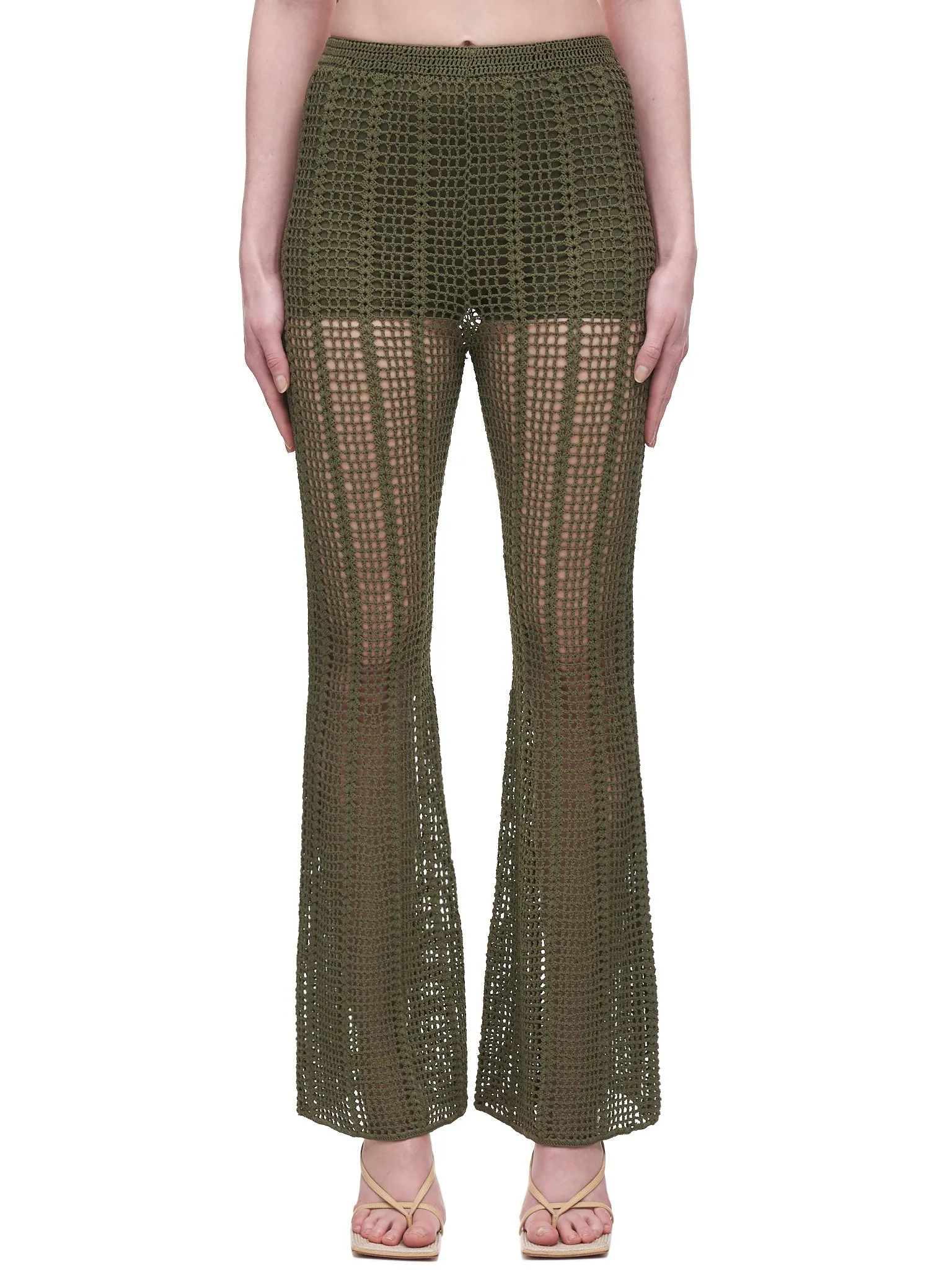 Open Crochet Trousers (C7043R22-MOSS)