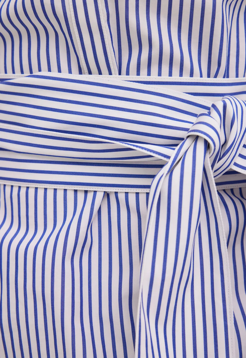 Osman Cotton Dress in Blue / White Stripe