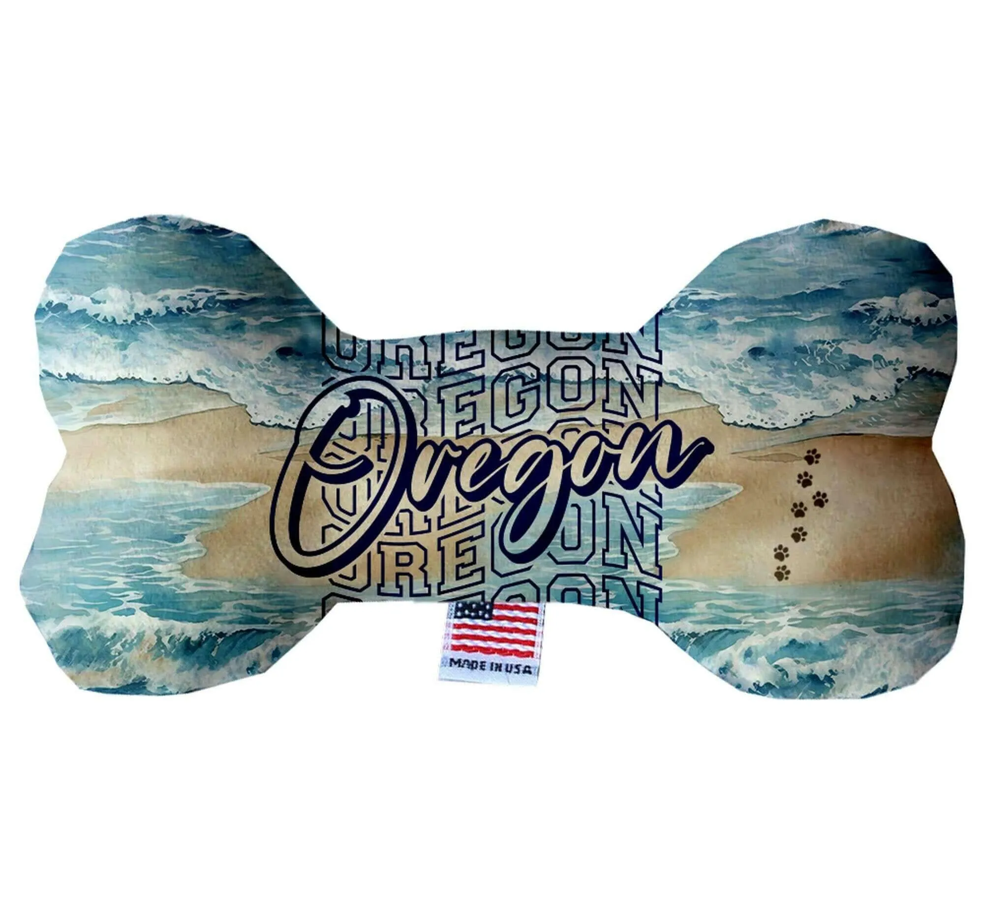 Pet & Dog Plush Bone Toys, "Oregon Coast" (Set 2 of 2 Oregon State Toy