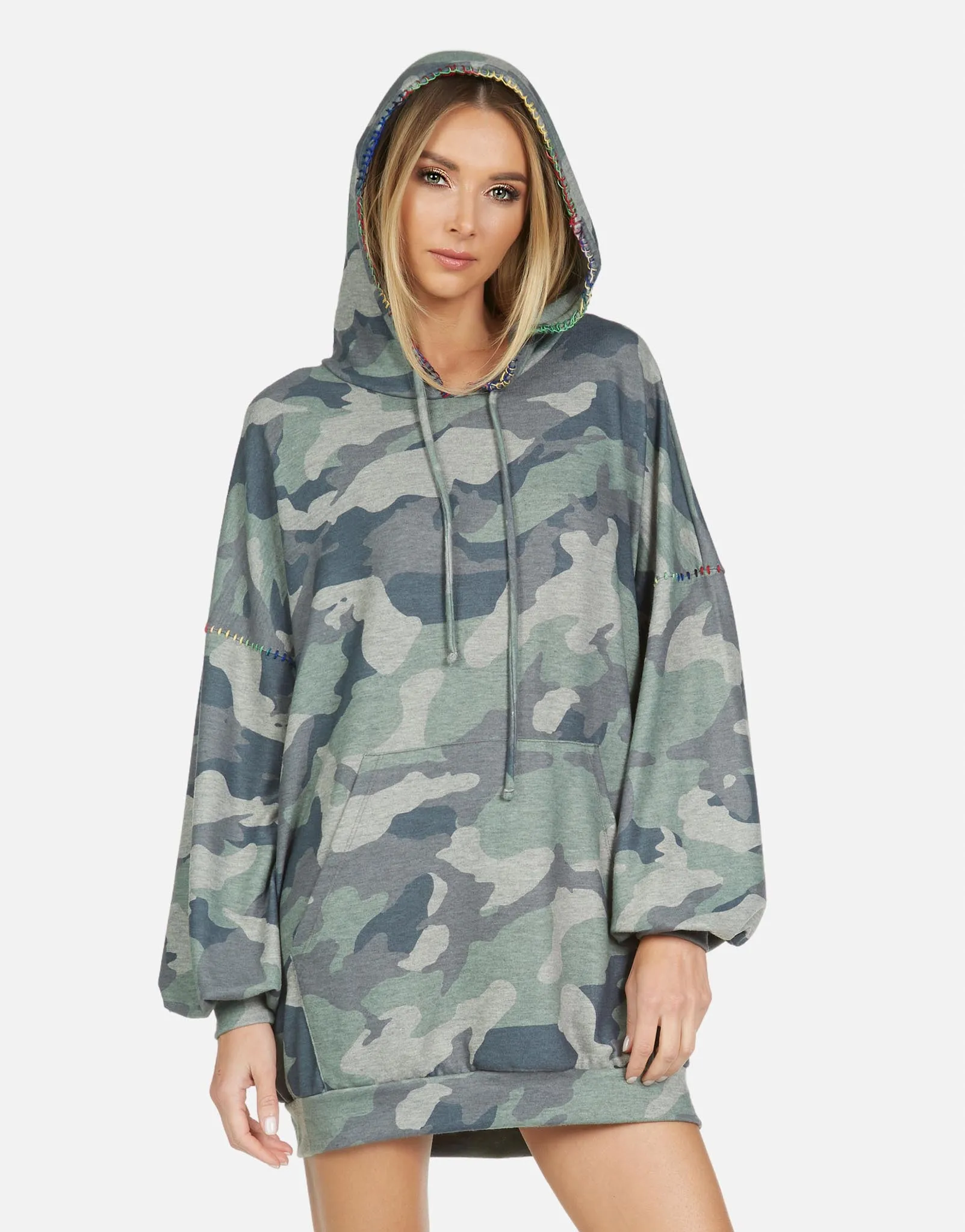 Peters LE Army Camo Hoodie Dress