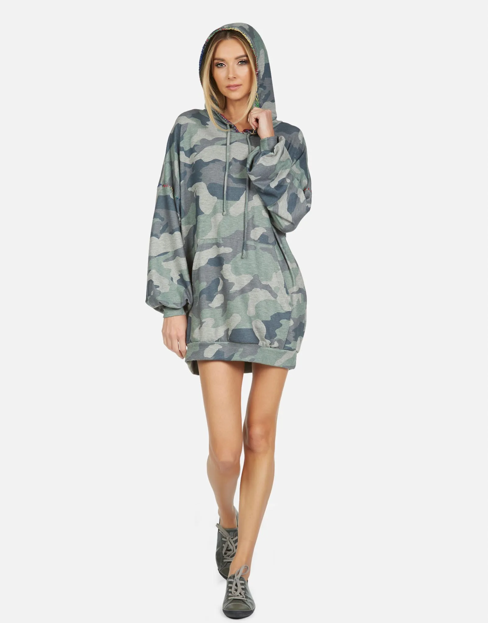 Peters LE Army Camo Hoodie Dress