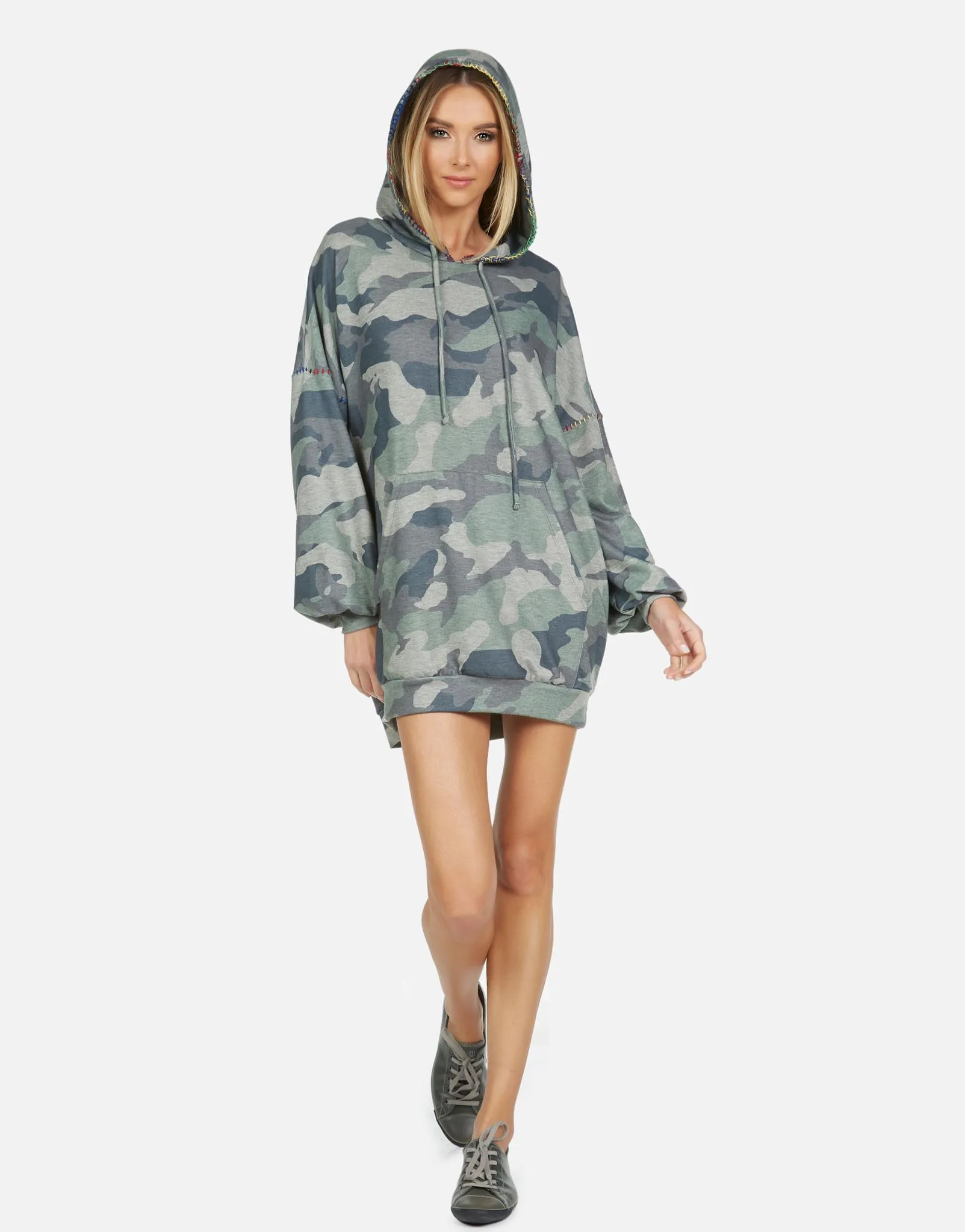 Peters LE Army Camo Hoodie Dress