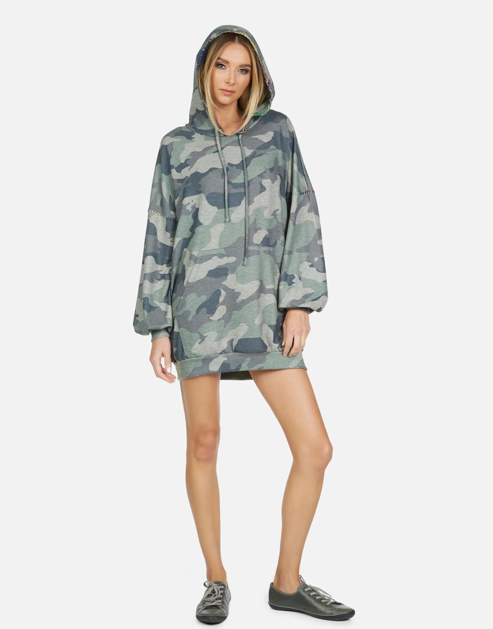 Peters LE Army Camo Hoodie Dress