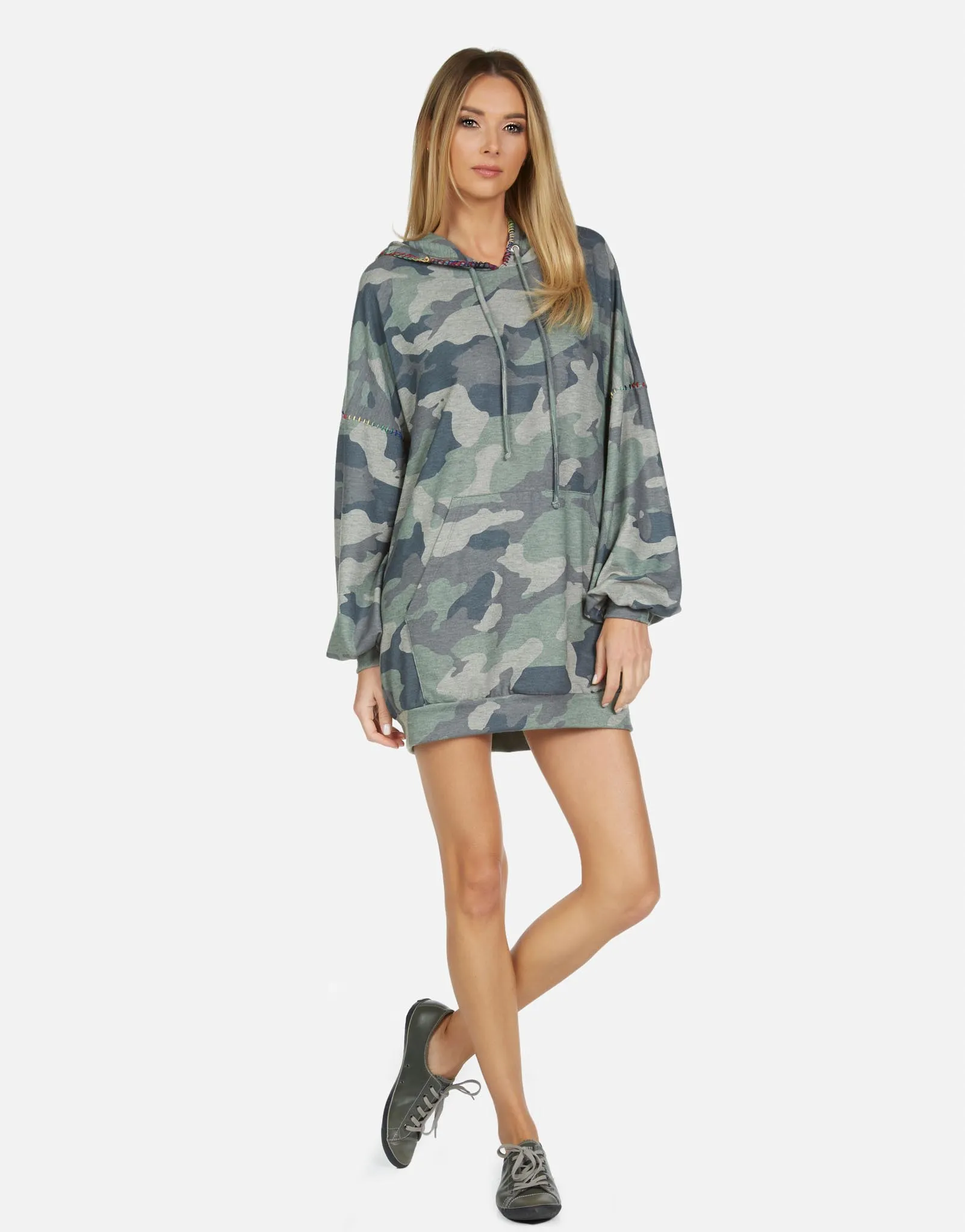 Peters LE Army Camo Hoodie Dress