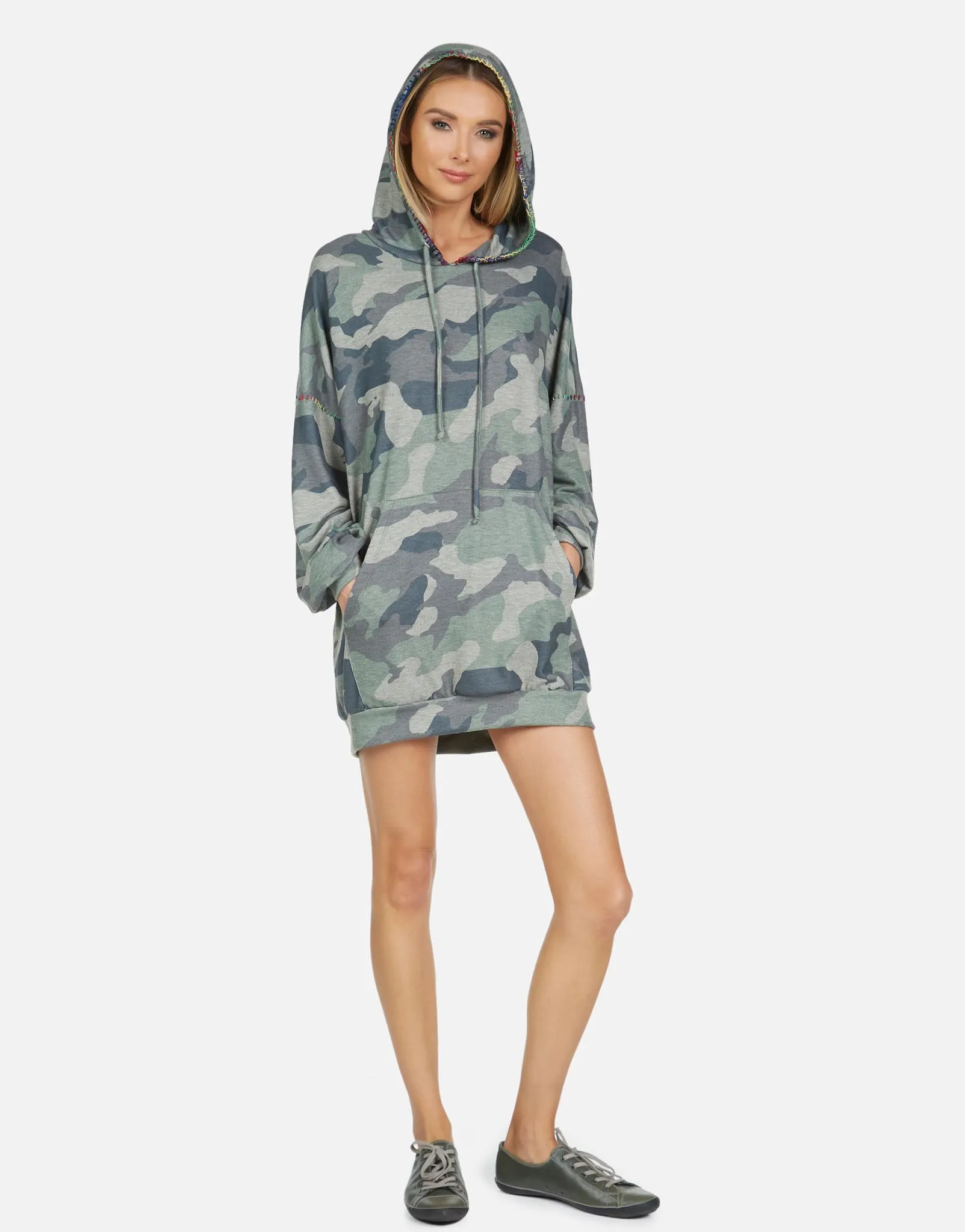 Peters LE Army Camo Hoodie Dress