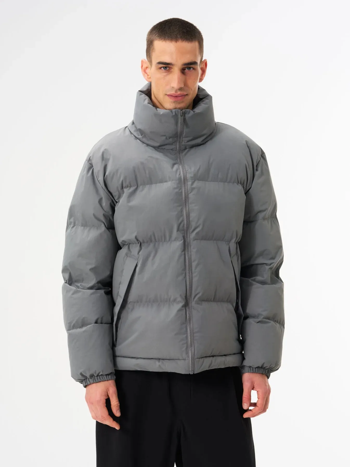 pinqponq Puffer Jacket Unisex Storm Grey