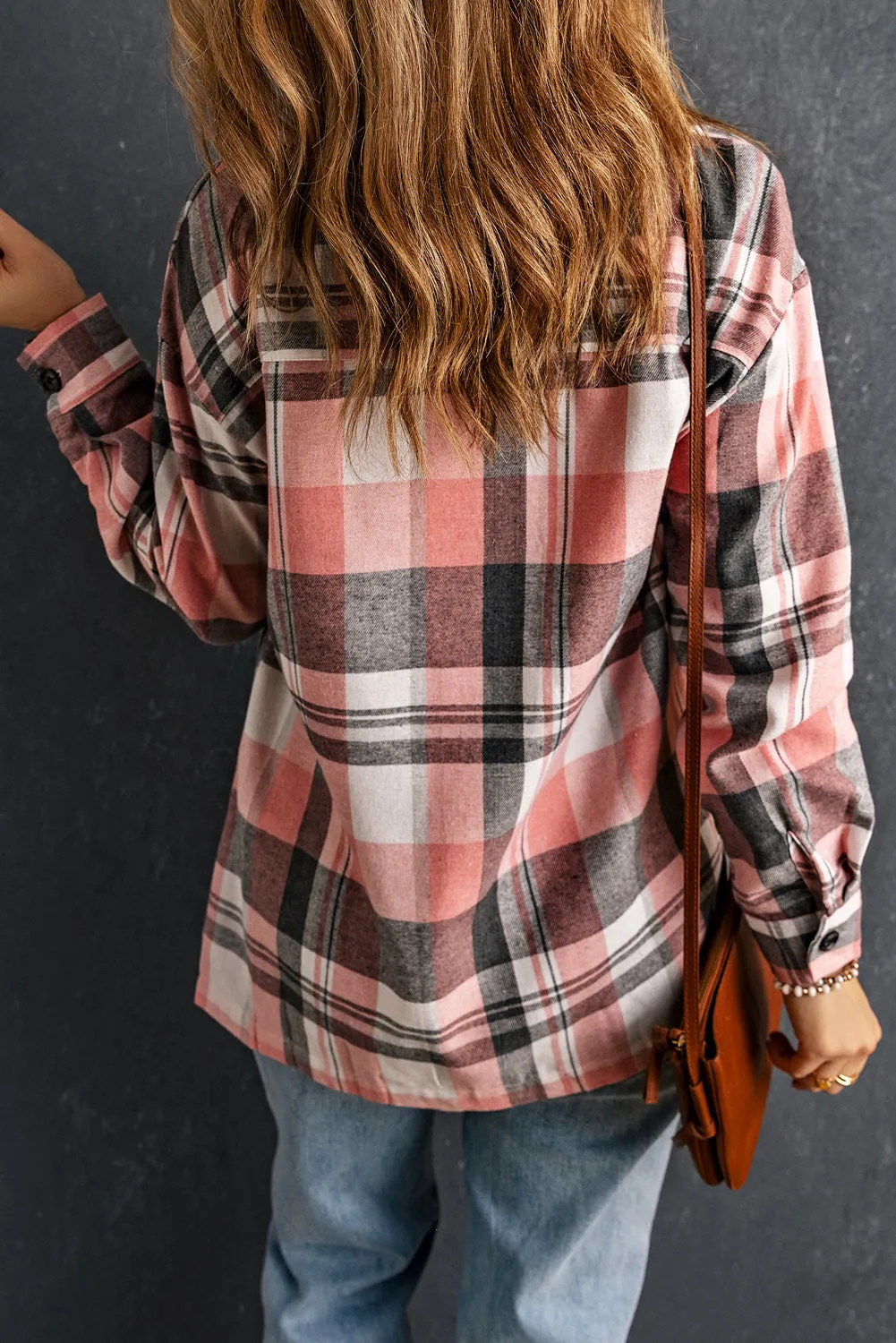 Plaid Chest Pocket Buttoned Shirt