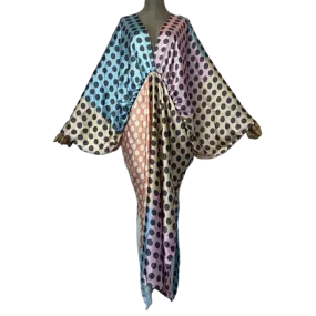 Pre Order:  Vibrant Polka Dot Kaftan Dress - WINI