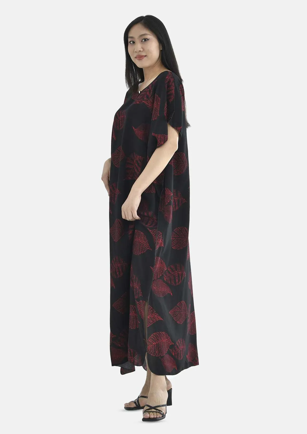 Printed Kaftan Maxi Dress