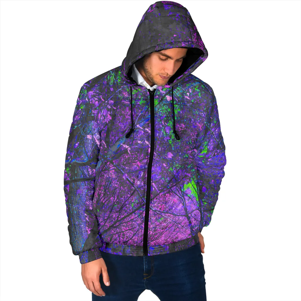 PURPLE FOREST HOODED WINTER JACKET | HUBERT SOLCZYNSKI