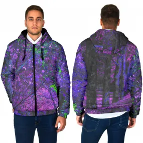 PURPLE FOREST HOODED WINTER JACKET | HUBERT SOLCZYNSKI