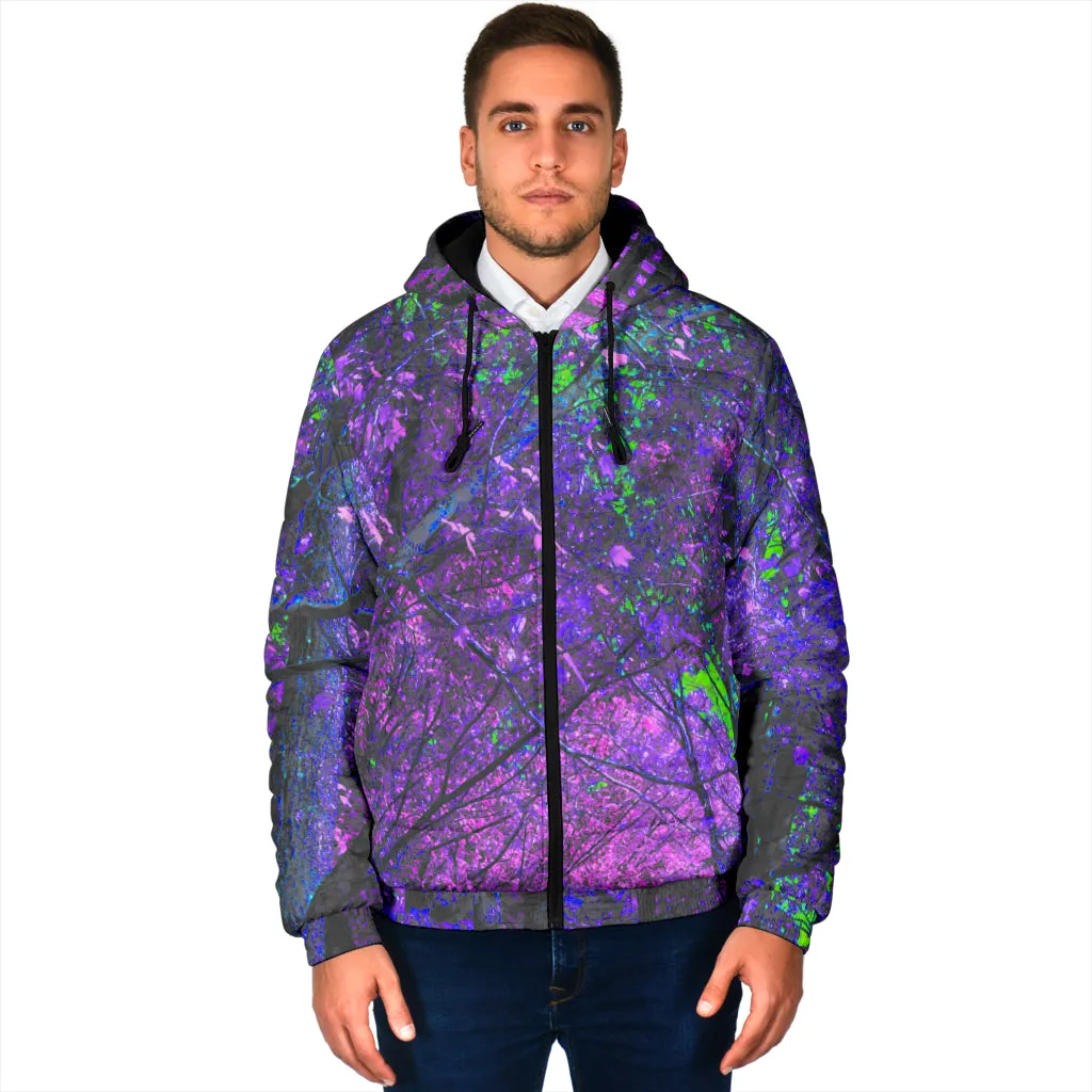 PURPLE FOREST HOODED WINTER JACKET | HUBERT SOLCZYNSKI