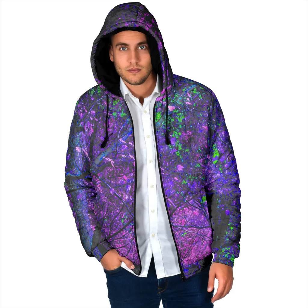 PURPLE FOREST HOODED WINTER JACKET | HUBERT SOLCZYNSKI