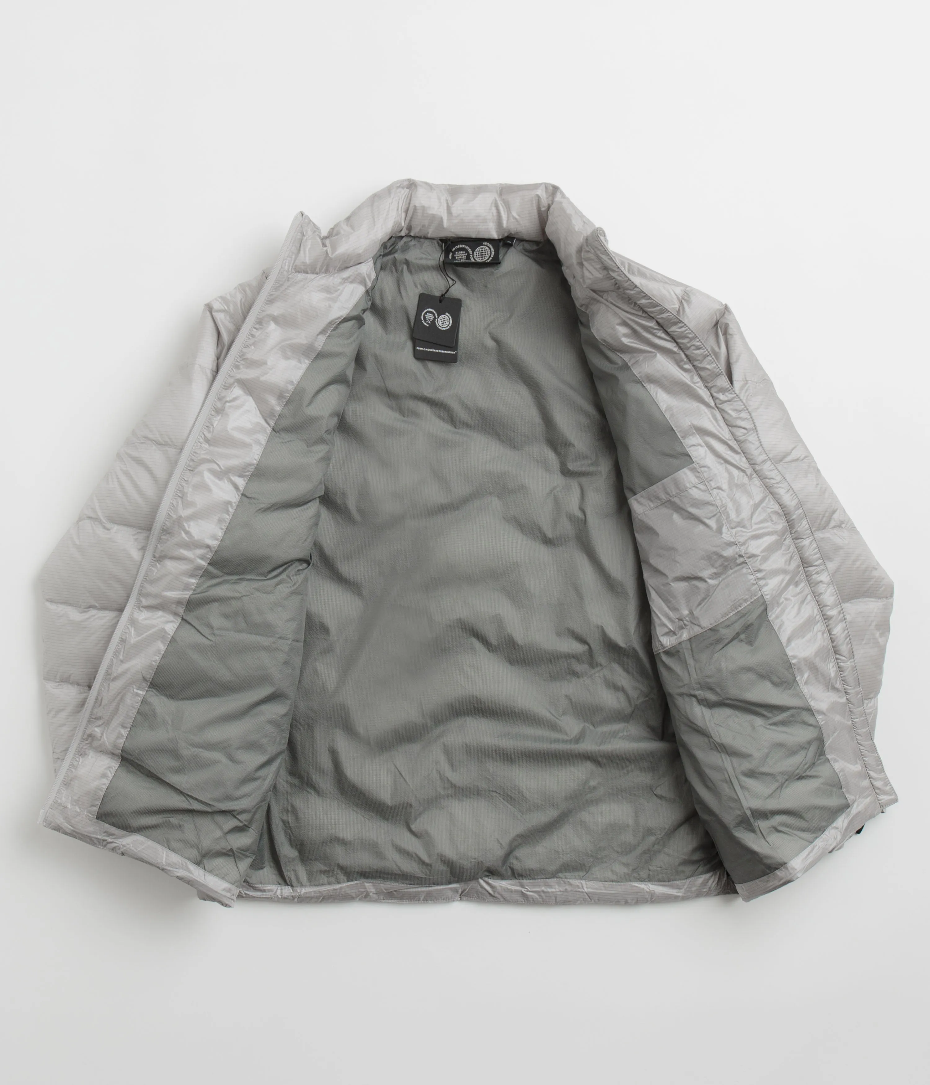 Purple Mountain Observatory Waves Light Puffer Jacket - Grey