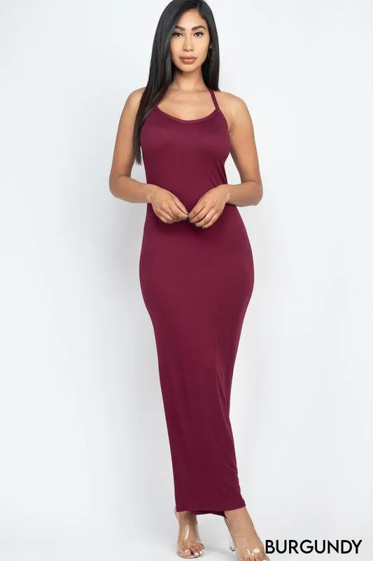 Racer Back Maxi Dress