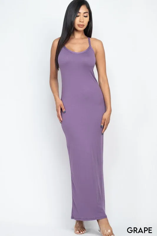 Racer Back Maxi Dress