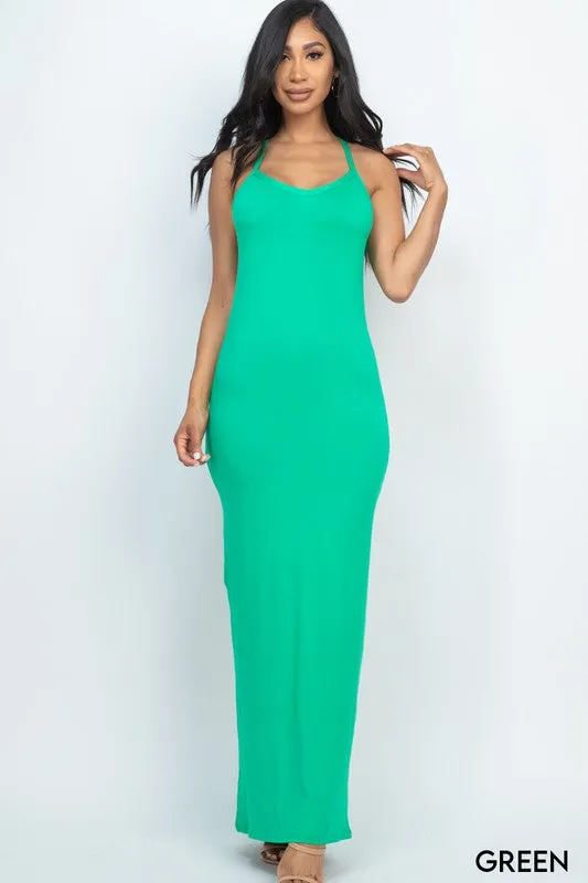 Racer Back Maxi Dress