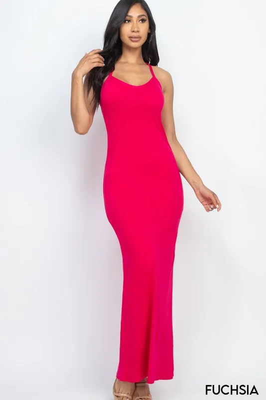 Racer Back Maxi Dress