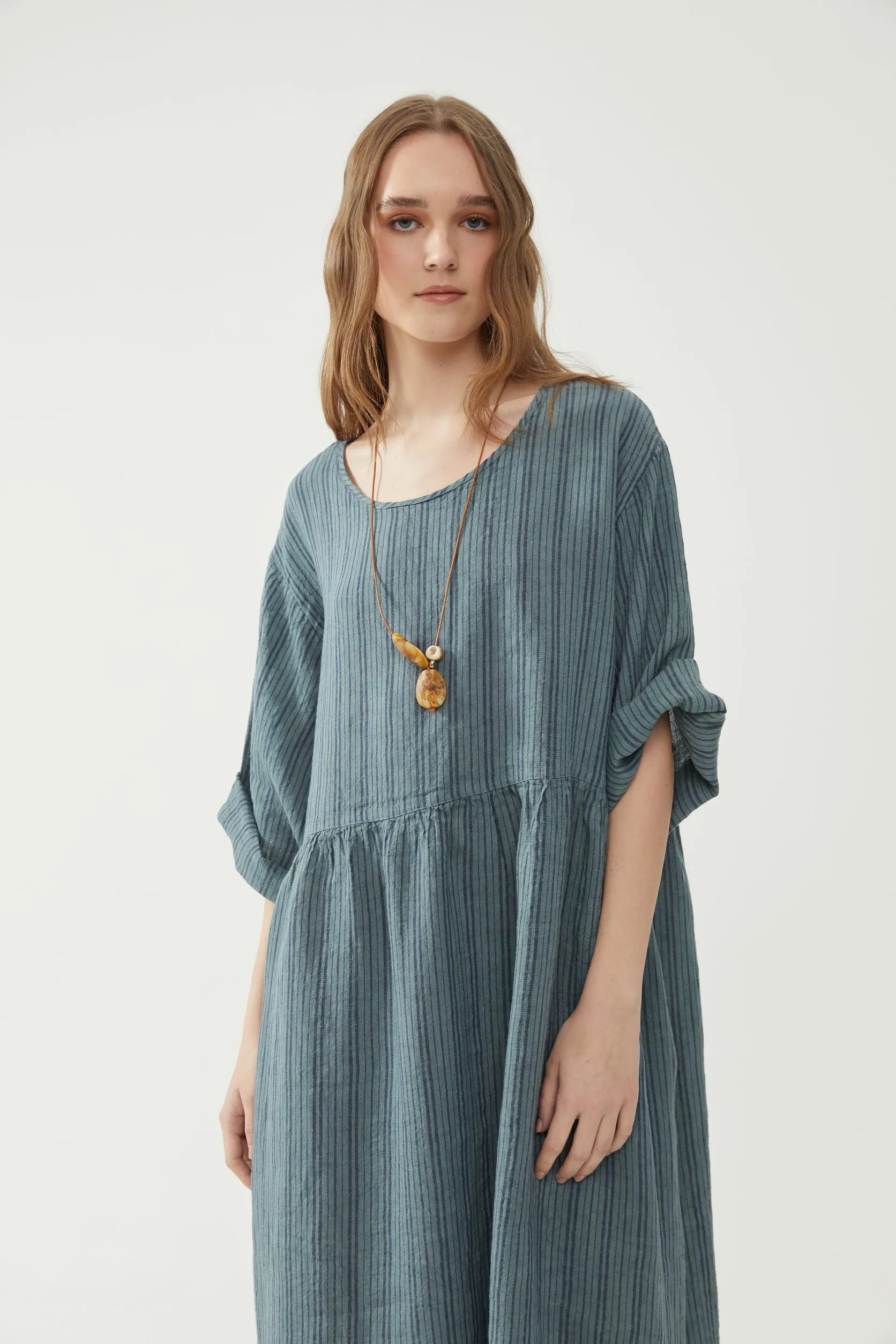 Reen Dress Metal Stripe